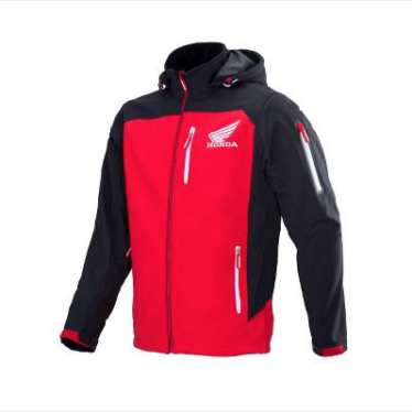 HONDA SOFTSHELL HERRE JAKKE RACING RØD/SORT