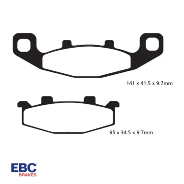 ebc fa129 disc pad set front/rear