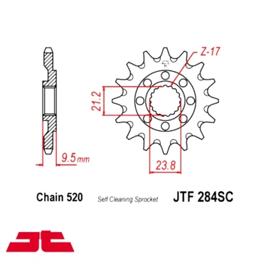 jtf tandhjul 13t self cleaning cr250r crf250r crf450r