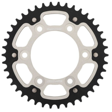 SUPERSPROX Rear Stealth Sprocket Black/Silver 49