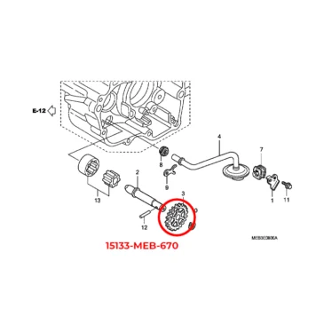 15133-MEB-670 honda gear for oliepumpe oem