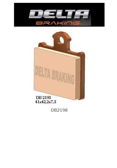 DELTA Brakepads MX DB2198 Rear Bagbremse