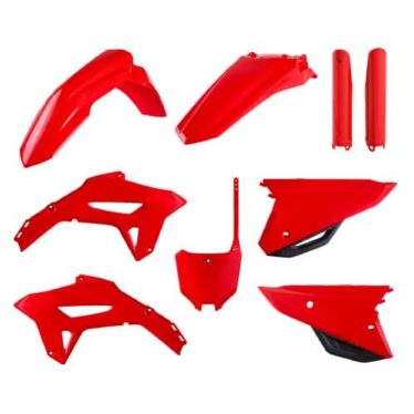 polisport plastic kit honda crf 250r 2008 / 2009 rød / hvid