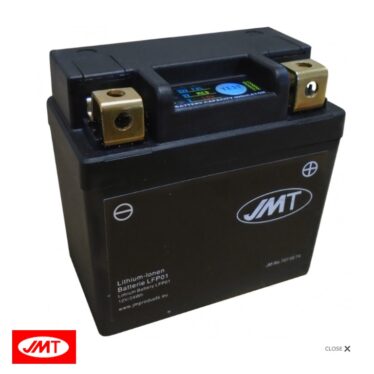 jmt lithium motorcykelbatteri lfp01 12v 2a