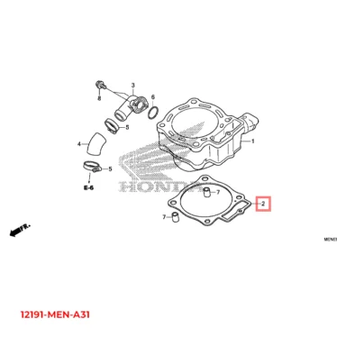 honda pakning, cylinder 12191-MEN-A31 12191MENA31