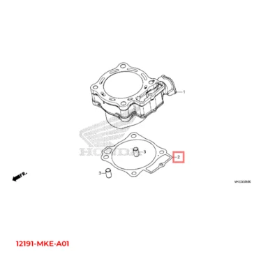 honda pakning, cylinder 12191-MKE-A01 12191MKEA01