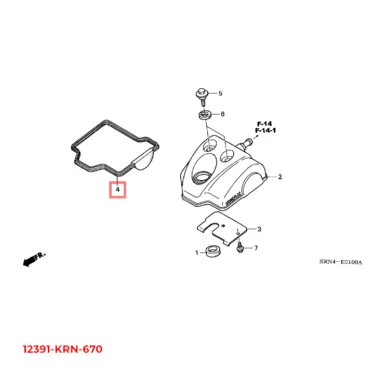 honda pakning, ventilkammerafskærmning 12391-KRN-670