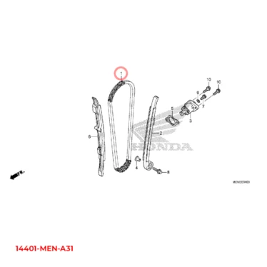 honda knastkæde (108l) (borg warner) 14401-MEN-A31 14401MENA31