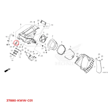 honda sensor, lufttemperatur 37880-KWW-C01