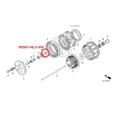 honda 90501-ML3-910