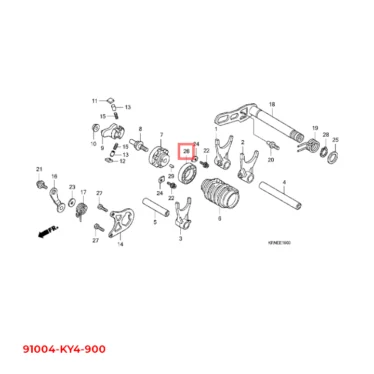 honda leje, radial kugle, 6905u 91004-KY4-900 91004KY4900