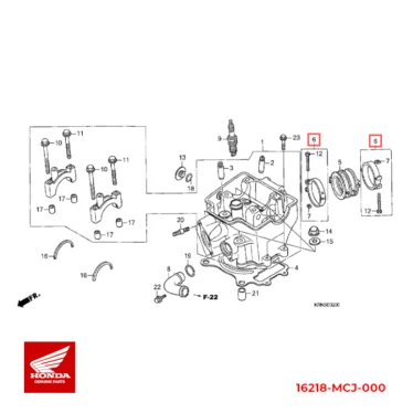 honda bånd b, isolator 16218-MCJ-000