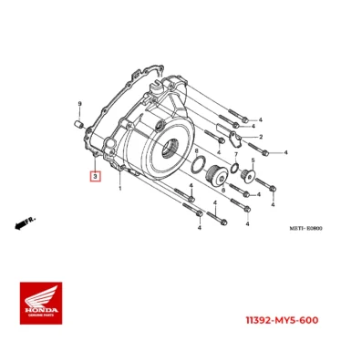 honda pakning, ac generatorafskærmning 11392-MY5-600 11392MY5600