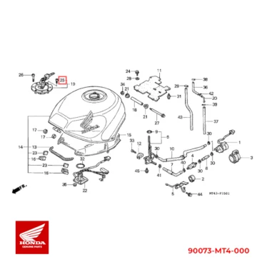 honda bolt, sekskant, 4x6 90073-MT4-000 90073MT4000