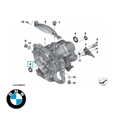 Pakdåse til gearkasse BMW 23127705086