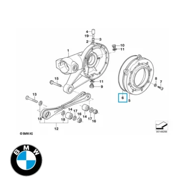 bmw o ring til bagaksel original reservedel 33111241257