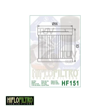 hiflo oliefilter hf151 bmw aprilia