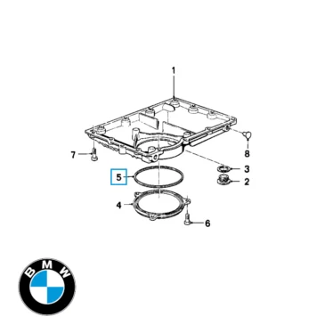 bmw o ring for dæksel til oliefilter 88x3 original reservedel 11131460425