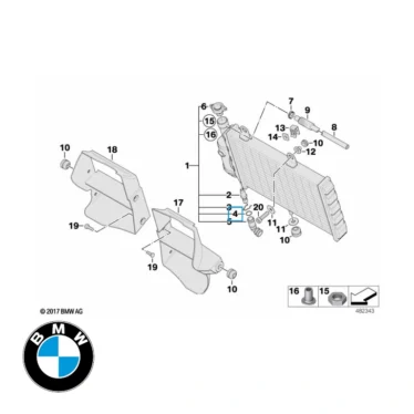 O ring til BMW køler