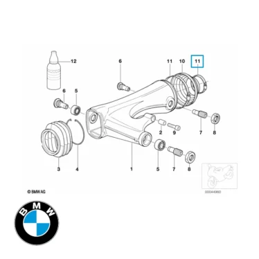 bmw strips til gummimanchet bagtøj original reservedel 33172335139