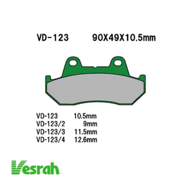 vesrah bremseklodser vd 123/2 FA069/2