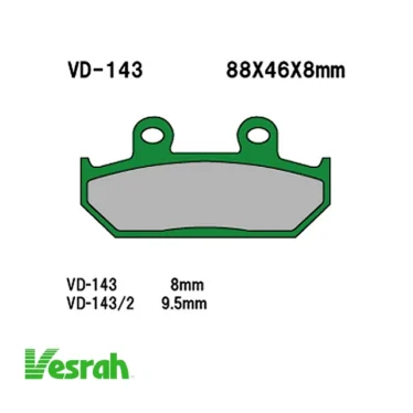 vesrah bremseklodser vd 143jl/2jl sinter FA124HH