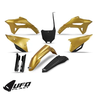 ufo plastics kit honda crf 250 450 r gold limited edition