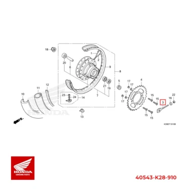 honda kædejustering 40543-K28-910 40543K28910