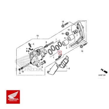 honda original fjeder, underlag (nissin) honda_45108-ML7-922