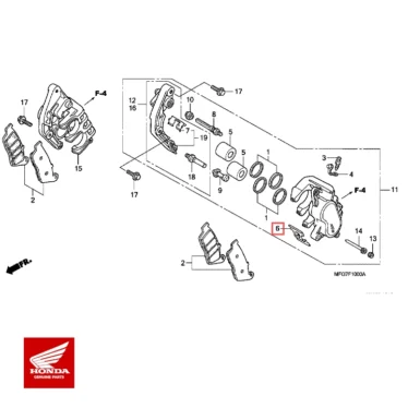 honda original fjeder, underlag (nissin) 45108-ML7-922 45108ML7922