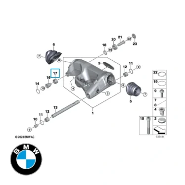 bmw leje til bagsvinger original reservedel