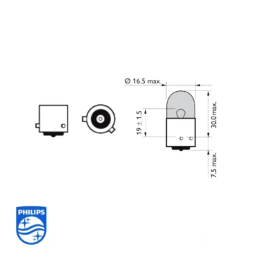 philips ry10w blinklyspære 12v/10w