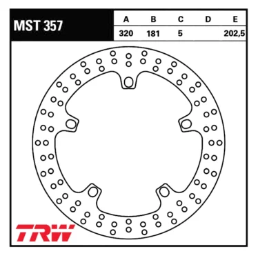 trw bremseskive til bmw MST357