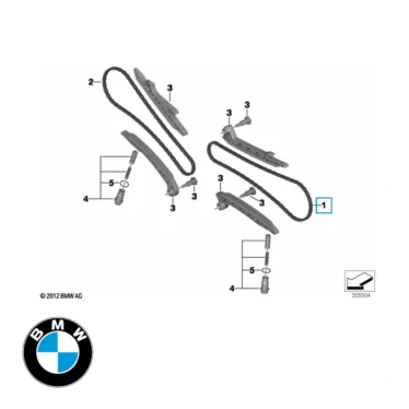 bmw knastkæde venstre side r1200 original reservedel