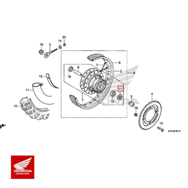 honda original støvtætning, 21x37x5.5 90755-GC4-003 90755GC4003