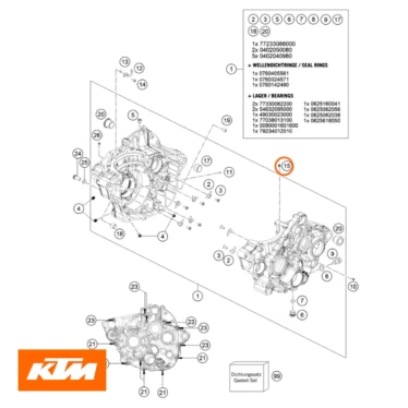 ktm oliedyse oil jet 50 m5 original reservedel