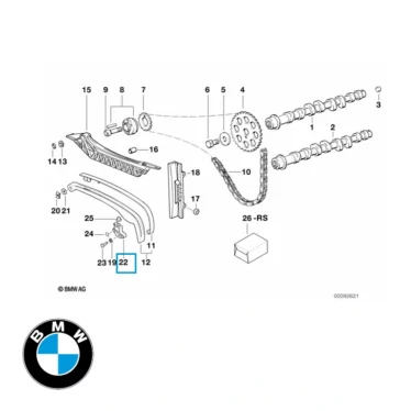 bmw knastkædestrammer k1200 original reservedel 11311465012