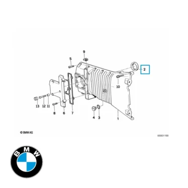 BMW Pakdåse tænding knastkædecover Original Reservedel 11147654531