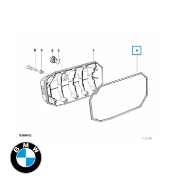 bmw pakning knastkædecover k1100/k1200 original reservedel