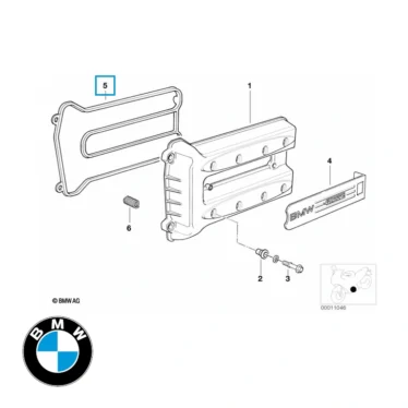 BMW Ventildækselpakning K1200 Original Reservedel 11121464823